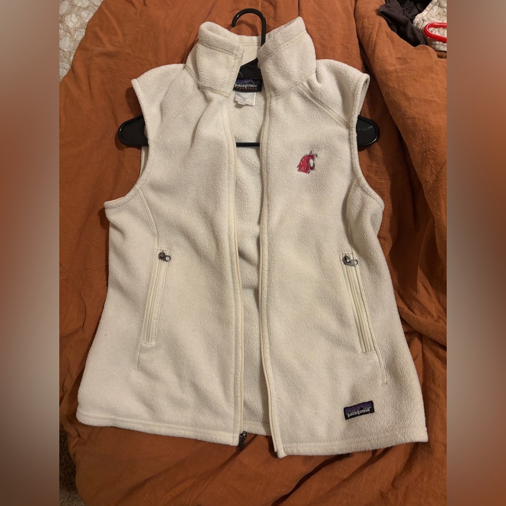 Rare Patagonia Synchilla Vest – Washington State Cougars (WSU) Embroidered